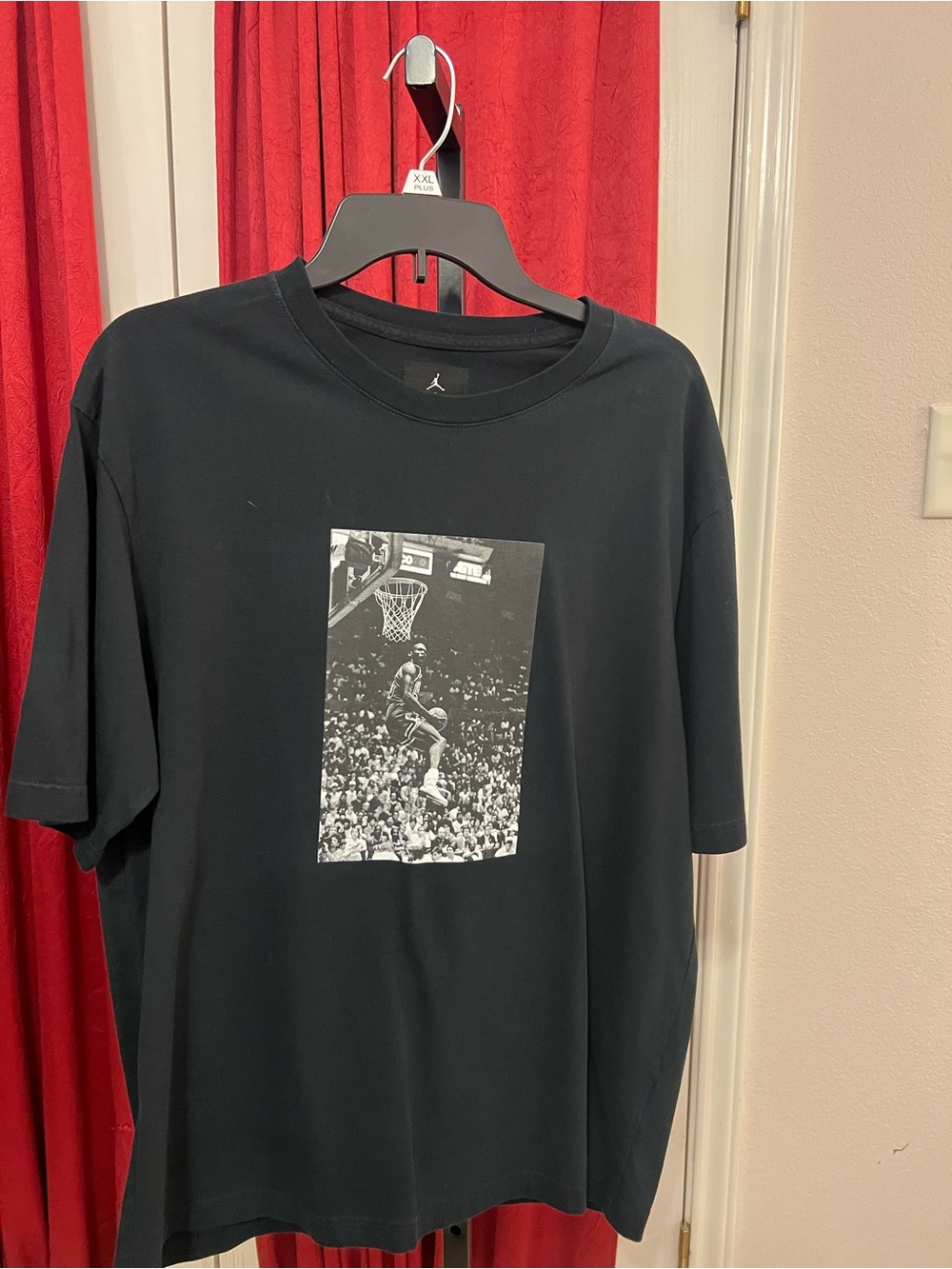 Jordan x Union Black Loose Fit Graphic T-Shirt Size Large